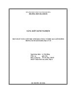 Một số kỹ năng giúp học sinh khai thác có hiệu quả kênh hình trong sách giáo khoa địa lý 10 ở trường THPT bá thước 