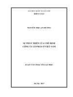 Sự phát triển của chế định công ty cổ phần ở việt nam 