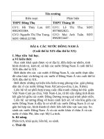 BÀI 4. CÁC NƯỚC ĐÔNG NAM Á(Cuối thế kỉ XIX-đầu thế kỉ XX)