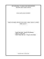 skkn một số biện pháp giáo dục học sinh cá biệt hiệu quả 