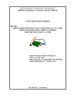 skkn một số biện pháp phát triển tính tích cực giáo dục phát triển vận động cho trẻ mẫu giáo 5   6 tuổi 