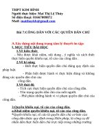 Bài 7:CÔNG DÂN VỚI CÁC QUYỀN DÂN CHỦ