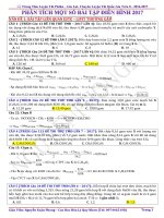 PHÂN TÍCH một số bài tập TRỌNG tâm 2017 NHI 