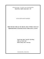 Vận dụng phương pháp dạy học tích cực vào giảng dạy các khái niệm toán học trong chương II, hình học không gian lớp 11 