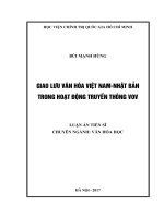 Giao l?u văn hóa Việt Namnhật bản Trong hoạt động truyền thông vov