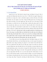 skkn một số biện pháp chỉ đạo giáo viên thực hiện tốt chuyên đề phát triển vận động ở trường MN minh khôi 