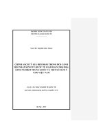Chính sách tỷ giá hối đoái trong bối cảnh hội nhập kinh tế quốc tế giai đoạn 2000 2016 kinh nghiệm trung quốc và một số hàm ý cho việt nam 