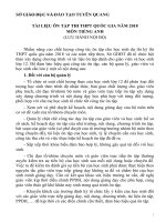 Tài liệu ôn tập tiếng anh thi thpt quốc gia