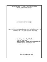 Biện pháp giáo dục lễ giáo cho trẻ mẫu giáo 5  6 tuổi trường mầm non xuân thọ 