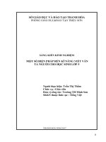 Một số biện pháp rèn kĩ năng viết văn tả người cho học sinh lớp 5 