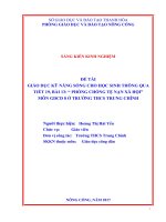 Giáo dục kỹ năng sông cho học sinh thông qua tiết 19 bài 13 phòng chống tệ nạn xã hội môn GDCD 8  THCS trung chính 