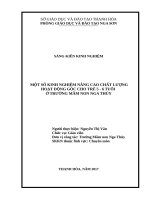 Một số kinh nghiệm nâng cao hoạt động góc cho trẻ mẫu giáo 5   6 tuổi ở trường mâm non nga thủy   