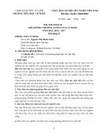 Bài thu hoạch tự bồi dưỡng thường xuyên