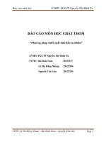 Phương pháp chiết xuất tinh dầu tự nhiên