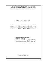 Nâng cao hiệu quả dạy tập làm văn cho học sinh lớp 4 