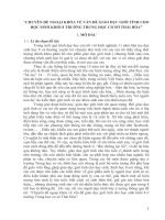 Chuyên đề ngoại khóa về vấn đề giáo dục giới tính cho học sinh khối 8 trường THCS thái hòa 