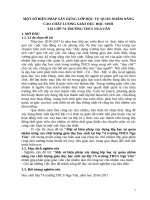 Một số biện pháp của giáo viên chủ nhiệm trong việc xây dựng lớp học tự quản tại lớp 7a trường THCS nga văn 