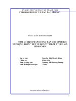 Một số biện pháp hướng dẫn học sinh học tốt dạng toán rút về đơn vị  ở lớp 3 theo mô hình VNEN 