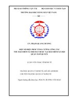 Một số biện pháp tăng cường quản lý công tác thu bảo hiểm xã hội bắt buộc tại bảo hiểm xã hội quận ngô quyền thành phố hải phòng 