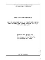 Đổi mới phương pháp sử dụng kiến thức lịch sử địa phương để dạy các bài lịch sử dân tộc lớp 6,7 