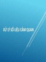 Xử lý số liệu cảm quan