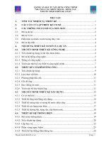 LẬP DỰ ÁN ĐẦU TƯ XÂY DỰNG CÔNG TRÌNH “NHÀ MÁY CNG NHƠN TRẠCH – ĐỒNG NAI” THUYẾT MINH THIẾT KẾ CƠ SỞ