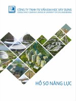 Hồ sơ năng lực công ty tư vấn đại học xây dựng 