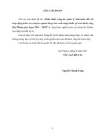 Hoàn thiện công tác quản lý nhà nước đối với hoạt động kiểm tra chuyên ngành hàng hóa xuất nhập khẩu tại cửa khẩu cảng hải phòng giai đoạn 2016   2020 