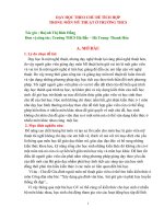 Dạy học theo chủ đề tích hợp trong môn mĩ thuật ở trường THCS nhằm nâng cao chất lượng bộ môn 