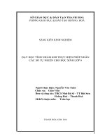 Dạy học tính nhẩm khi thực hiện phép nhân các số tự nhiên cho học sinh lớp 6 