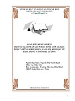 Một số giải pháp giúp học sinh lớp 4 khắc phục những khó khăn, sai lầm khi học về đại lượng và đo đại lượng 