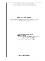 Một số kinh nghiệm trong việc giúp học sinh lớp 5 sửa lỗi câu sai 