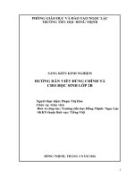 Hướng dẫn viết đúng chính tả cho học sinh lớp 2b 