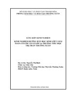 Kinh nghiệm hướng dẫn học sinh lớp 2 giải toán có lời văn ở lớp 2a trường tiểu học thị trấn thường xuân 