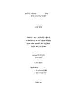 Nghiên cứu dich tễ học phân tử vi khuẩn ESCHERICHIA COLI tiết β  lactamases phổ rộng kháng kháng sinh phân lập từ thực phẩm tại nha trang năm 2013 2014 