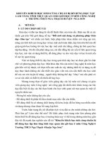 Khuyến khích học sinh cùng chuẩn bị đồ dùng học tập làm tăng tính trực quan cho giờ học ở môn công nghệ 6 trường THCS nga thạch 