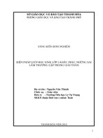 Biện pháp giúp học sinh lớp 4, lớp 5 khắc phục những sai lầm thường gặp trong giải toán 