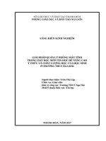 Biện pháp quản lý phòng máy trong dạy học môn tin học ở trường THCS nga hải 