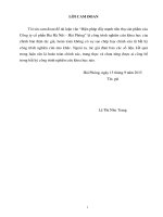 Biện pháp đẩy mạnh tiêu thụ sản phẩm của công ty cổ phần bia hà nội   hải phòng 