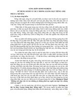 SÁNG KIẾN KINH NGHIỆM SƠ ĐỒ TƯ DUY TRONG DẠY HỌC TIẾNG ANH