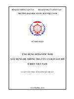 Ứng dụng semantic web xây dựng hệ thống tra cứu cá rạn san hô ở biển việt nam 