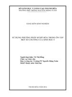 Sử dụng phương pháp sơ đồ hóa trong ôn tập một số chương của sinh học lớp 8 