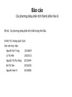 Các phương pháp phân tích chất lượng tinh dầu