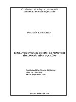 Rèn luyện kỹ năng vẽ hình và phân tích tìm lời giải hình học lớp 9 