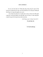 Biện pháp tăng cường công tác quản lý nhà nước đối với hàng hoá gia công, sản xuất xuất khẩu tại cục hải quan thành phố hải phòng 