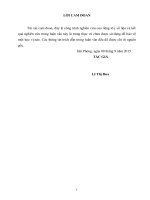 Biện pháp nâng cao hiệu quả khai thác HTCTTL của công ty TNHH MTV khai thác CTTL đa độ, hải phòng 