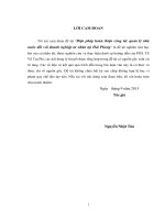 Biện pháp hoàn thiện công tác quản lý nhà nước đối với doanh nghiệp tư nhân tại hải phòng 