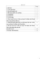 Một số giải pháp nâng cao chất lượng giáo dục và đào tạo ở huyện yên định, tỉnh thanh hóa 