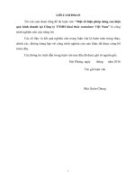 Một số biện pháp nâng cao hiệu quả kinh doanh tại công ty TNHH khai thác container việt nam 