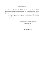 Nghiên cứu giải pháp triển khai UMTS 900 MHz tại trung tâm mạng lưới mobifone miền bắc 